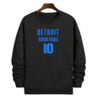 Blusa Moletom Gola Basquete Detroit Basketball número 10