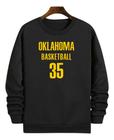 Blusa Moletom Gola Basquete Oklahoma Basketball Número 35