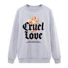 Blusa Moletom Gola Careca Casual Flanelado Cruel Love