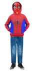 Blusa Moletom Homem Aranha Infantil Com Mascara Vingadores