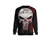 Blusa Moletom Justiceiro Skull Caveira Castle Agasalho De Frio