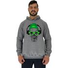 Blusa Moletom Tradicional Com Touca MXD Conceito Caveira De Headset