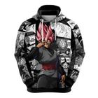 Blusa Moletom Unissex Dragon Ball Super Goku Black Casaco