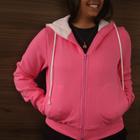 Blusa Olho Fatal Moletom 601516 com Fecho e Capuz