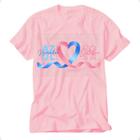 blusa outubro rosa e novembro azul camiseta juntos por uma causa maior