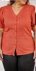 blusa plus lese camisa elegante manga bufante casual botão detalhada gola v social casual ref 2511