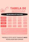 Blusa plus size mullet academia 44 ao 50