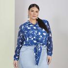 Blusa plus size plano estampa exclusiva titanium jeans