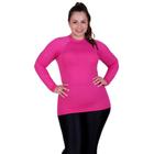 Blusa Plus Size Térmica Segunda Pele Blusa Proteção Solar UV 50+ Academia Feminina