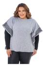 Blusa Plus Size Trico Poncho Preminum