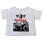 Blusa Rebelde RBD Blusinha Camiseta Cropped Feminino Baby Look Sf515 Sf516