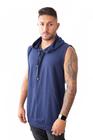 Blusa Regata Basica Masculina Bolso Canguru Old School (M30)