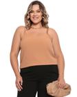 Blusa Regata Feminina Plus Size Alcinha Fina - Z0025PLUS