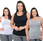 Blusa Regata Plus Size Feminina Academia Camiseta Viscolycra Preço de Fábrica - Wild