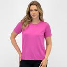 Blusa Rosa Bella Básica Manga Curta Feminina