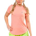 Blusa Running Feminina Elite Tecido Furadinho Coral