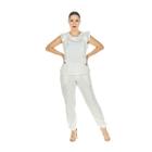Blusa Scrub Babados Off White