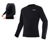 Blusa Segunda Pele Climate X11 Preta Frio Inverno Verão Moto Motoqueiro Bike Ciclista