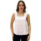 Blusa Sol Modas Regata Gola Quadrada Feminina