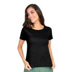 Blusa Suede Feminina T-shirt Blusinha Básica Manga Curta