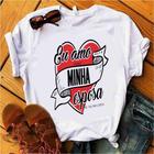 Blusa T-shirt Camiseta Feminina Estampada -Frases Casal- Várias Estampas 12