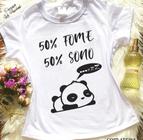 Blusa T-shirt Camiseta Feminina Estampada -Panda- Várias Estampas 03