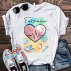 Blusa T-shirt Camiseta Feminina Estampada -Profissão- Várias Estampas 35