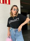 blusa T-SHIRT solto estampas liberty Top TECIDO: algodao