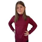 Blusa Térmica Infantil Menina Peluciada Gola alta Segunda Pele Manga Longa 6 ao 16 Lavin Kids 06-A