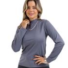 Blusa Térmica Peluciada Gola Alta Quentinha Moda Slim 610.C1