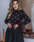 Blusa Trico Modal Cherry