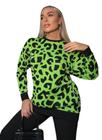 Blusa Tricot Animal Print Perfect Way Mpi 38006 - M