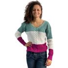 blusa tricot listrado em Promoção no Magazine Luiza