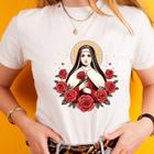 Blusa tshirt feminina SANTA TERESINHA, Sagrada Familia,São Jose,