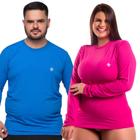 Blusa Uv Plus Size Feminina Camisa Extra G Proteção solar G1 G2 G3