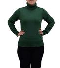 Blusa verde militar com gola role