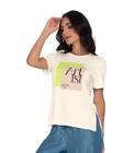 Blusa Viscotorcion Com Detalhe Em Ribana Rovitex Bege