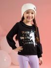 Blusão Feminino Estampado Com Fóil Cativa Kids