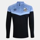 Blusão Santos 23/24 Treino Umbro Masculina - Preto+Azul