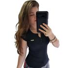 Blusas BABY LOOK De Manguinha Decote Botão Promoção Moda P M G