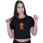 Blusinha Cropped Algodão Baby Groot Guardião