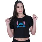 Blusinha Cropped Algodão Lilo Stitch New