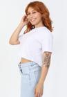 Blusinha Cropped Feminina Leve de Algodão Lisa