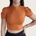 Blusinha Cropped Top Modinha Feminina Com Tecido Premium