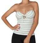 Blusinha Hang Loose Stripe Linen Twisted - Verde