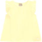 Blusinha Menina Milon em Cotton com Tule nas mangas - Amarelo