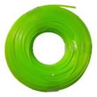 Bobina Fio Nylon 2,5mm Quadrado 420g Verde Uso Profissional