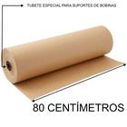 Bobina papel kraft 80 cm pardo puro 200 mt resistente reforçado