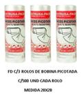 Bobina Picotada 20x28 Fardo C/10 Rolos De 500 Sacos Cada