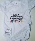 Body Baby Bordado personalizado Linha Mini Moments Quarentena Divertida Tam G